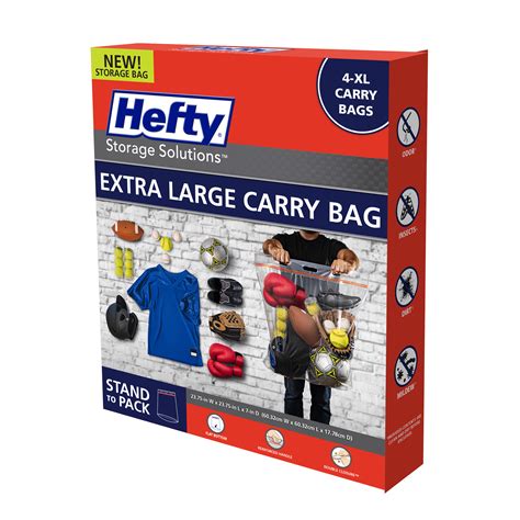 hefty extra large storage bags